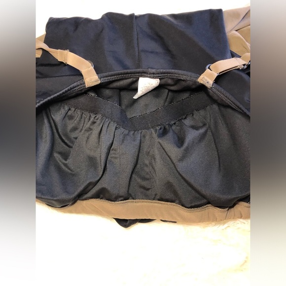 Brown and Black Swimsuit with Ruched Design - Picture 13 of 16